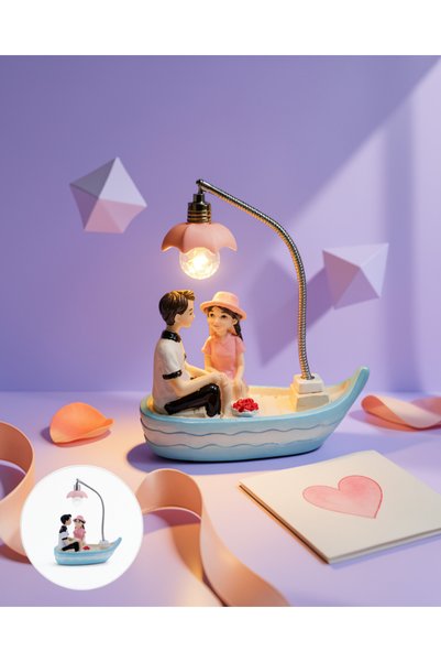 Generic Brand Double Figured Led Table Lamp Romantic Decor