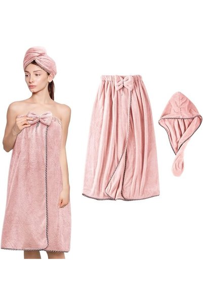 bolivia's Microfiber Bath Towel Wrap, Soft Lightweight Bath Body Wrap with Ha...