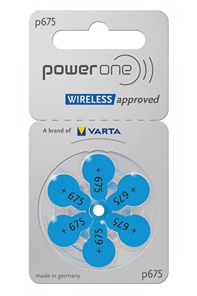 powerone Μπαταρίες ακουστικών βαρηκοΐας POWER ONE P675, χωρίς υδράργυρο, 1.45...