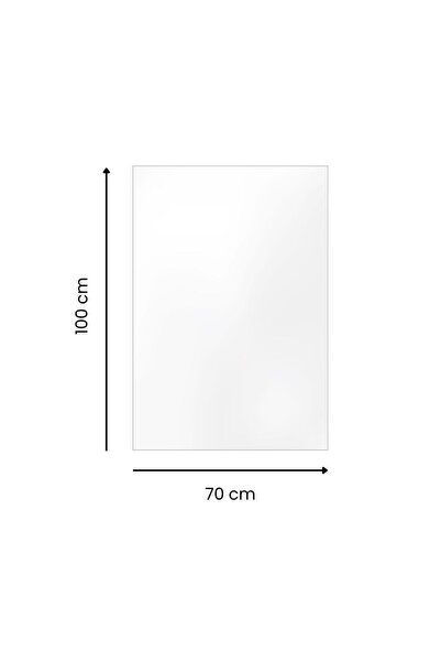 MAZERONREKLAM Mazeron Reklam 70x100 cm 3 mm şeffaf pleksiglas cam görümümlü l...
