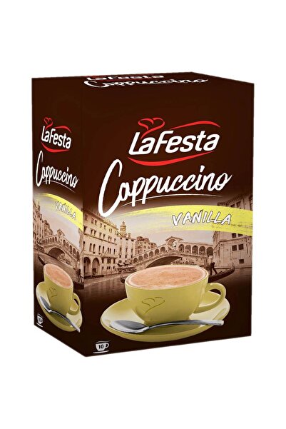 La Festa Box of 10 Vanilla Cappuccino Sachets, 125 g