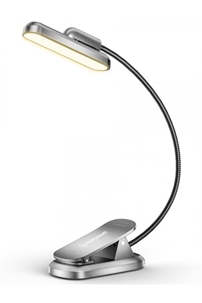 Glocusent Φως ανάγνωσης LED GLCSNTA2401, επαναφορτιζόμενο, έως 60lm, γκρι