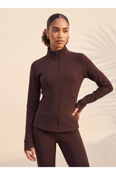 Adot Regular Fit Jacket with Zip Closure