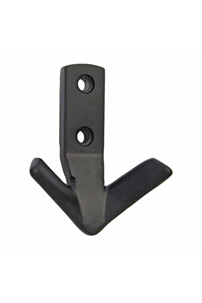 OEM Cuier mobila cu 2 agatatoare, aluminiu, negru, pentru baie, dormitor, hol...