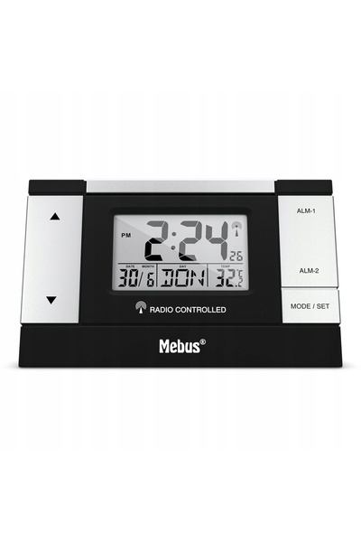 MEBÜŞEM Mebus 51059 ceas deșteptător digital radio-comandat