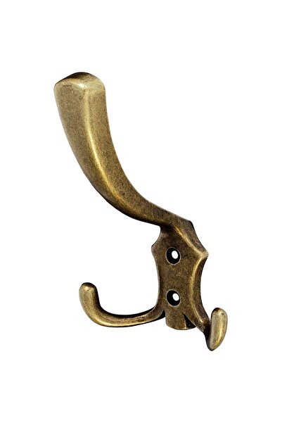 OEM Cuier mobila cu 3 agatatoare, zamac, auriu antic, pentru baie, dormitor, ...