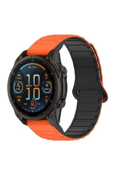 Müller ® magnetic silicone strap for smartwatch, Quickfit 22 mm, compatible w...