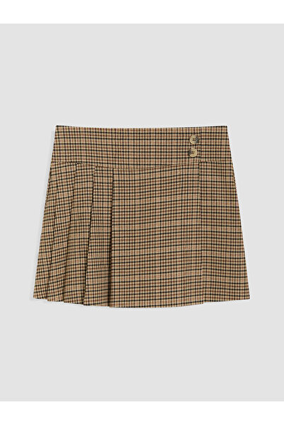 LC Waikiki Quality Pieces from Çelebi Store Girls' Pleated Shorts Skirt