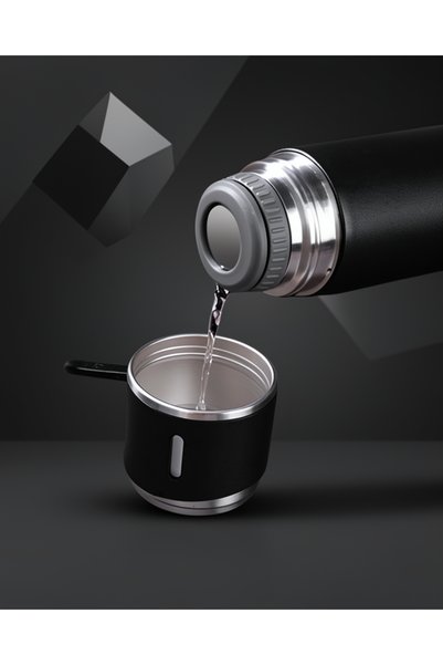 Generic Brand طقم ترمس حافظ للحرارة مع 3 أكواب 500 مل