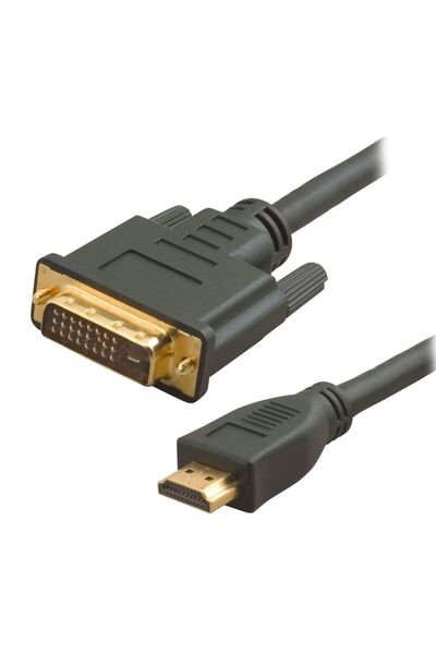 POWERTECH Καλώδιο HDMI σε DVI 24+1 CAB-H023, Διπλής Σύνδεσης, μαύρο, 1,5μ.
