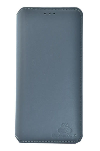 POWERTECH Λεπτή Δερμάτινη Θήκη για Samsung J6 Plus 2018, γκρι