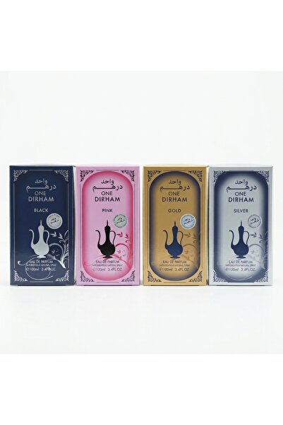 Paris Feah Dirham Collection (Black, Pink, Gold & Silver) Eau De Parfum, 100m...