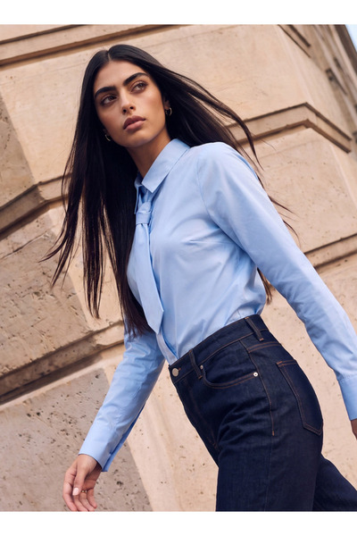 FAV Youth Cotton Shirt with Tie Detail