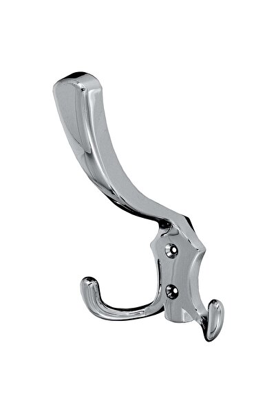 OEM Cuier mobila cu 3 agatatoare, zamac, cromat lucios, pentru baie, dormitor...