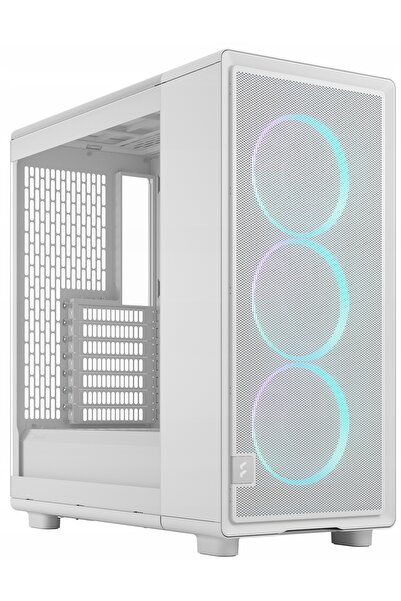 Fractal Design Carcasă Epoch albă cu tentă RGB transparentă