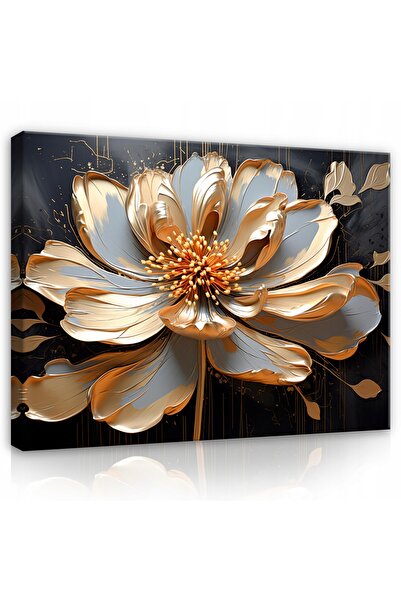 Wallarena Tablou ABSTRACT FLOARE CRIN 3D Pe Pânză Artă de Perete Pentru Dormi...