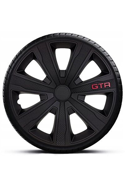Gorecki 4x Capace de roată 15 inch GTR CARBON BLACK Negru 4 bucăți