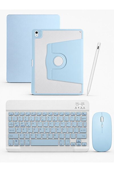 Five e Apple iPad Air 13 M2/M3/M4 ile Uyumlu DeskFold Türkçe Q Klavyeli 360° ...