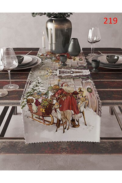 YILMAZHOME Tablecloth - Velvet Fabric Digital Printed Ranır Tablecloth