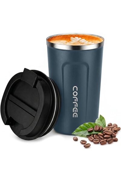 ToolHouse 510ml/17oz Stainless Steel Coffee Cup, Insulated Thermal Cup with F...