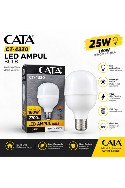 Cata CT-4330 25W Torch Led Ampul – Beyaz Işık