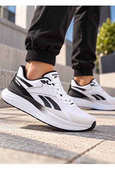 Reebok Men's White Black Sports Shoes Running Walking Casual Sneakers