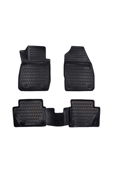 Lumi LUXURY Set de 5 covorașe de podea din cauciuc tip tavă, compatibile cu F...