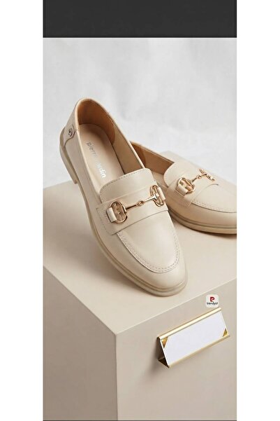 Pierre Cardin Günlük Loafer Dar Kalıp Krem Kadın Ayakkabı