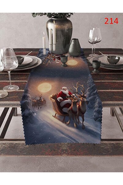 YILMAZHOME Tablecloth - Velvet Fabric Digital Printed Ranır Tablecloth
