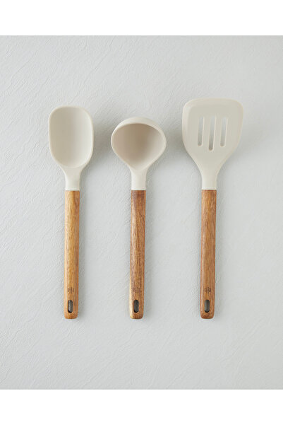 English Home Peony Acacia 3-Piece Serving Set 31X33,5X32,8 cm Cream
