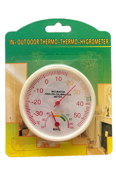 Prefix Yapı Analog Termometre Higrometre İç Dış Mekan -30+50°C Nem Ölçer Duva...