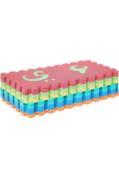 Generic Arabic Alphabet Puzzle Mat Soft Non-Toxic，Eva Foam, Interlocking Tiles, Made In Malaysia, Set Of 30 Pcs - Assorted
