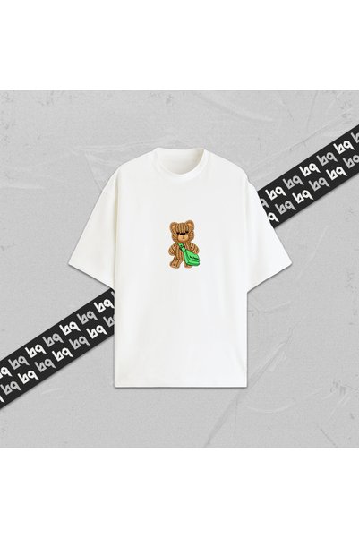 collection of bq تي شيرت BEAR BAG كبير الحجم مصنوع من القطن بنسبة 100% للجنسي...