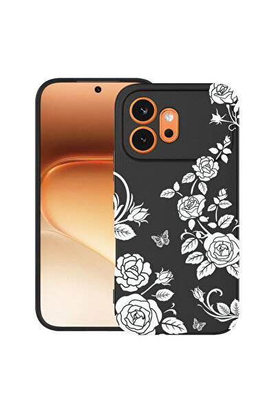 bestcase ®   TPU Ултра тънък калъф за Honor 600, Флорален - Черна роза, 31599...
