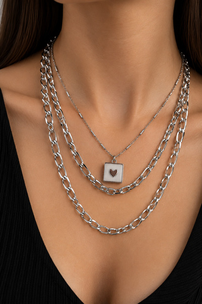 Jack Ferrero Women's Multi-Necklace Set