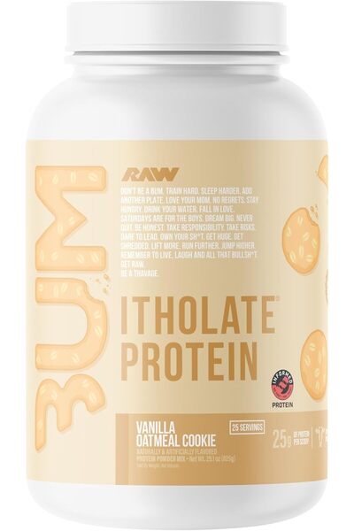 RAW Whey Isolate Protein Powder, Vanilla Oatmeal Cookie (CBUM Itholate Protei...