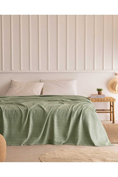Madame Coco Adenya Basket Mathilda Double 100% Cotton Karde Plain Pique - Khaki