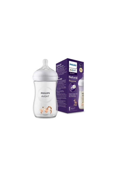 Philips Avent Avent natural response breastfeeding with giraffe design - 260 ml
