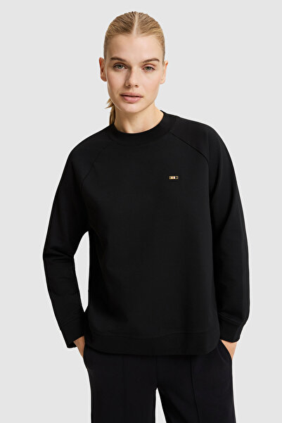 U.S. Polo Assn. Women's Black Basic Sweatshirt 50328980-Vr046