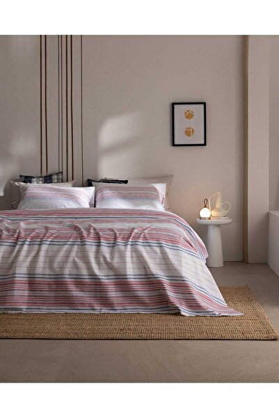 Madame Coco Adenya Sepeti Chapeiry Double 100% Cotton Karde Printed Sheet Piq...