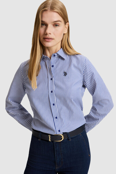U.S. Polo Assn. Women's Saks Long Sleeve Shirt 50332398-Vr045