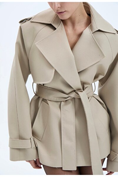 LE TOMAS RENE SHORT TRENCH