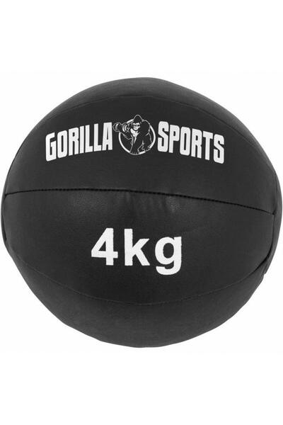 Gorilla Sports Minge medicală Wall Ball din piele sintetică 1 - 10 kg 4 kg