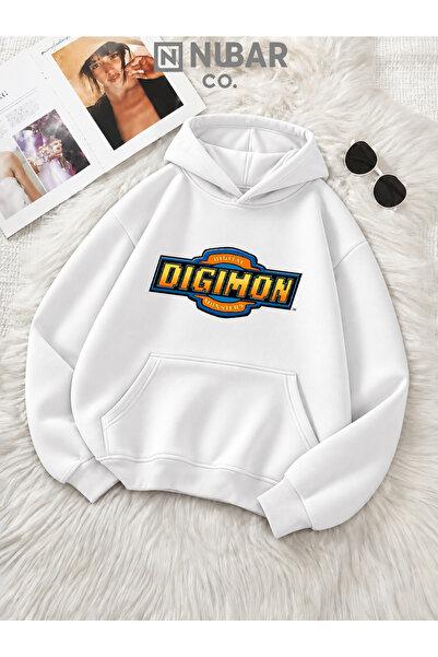 NUBAR CO. Unisex Digimon anime majica od premium pamuka sa 3 niti i uzdignuto...