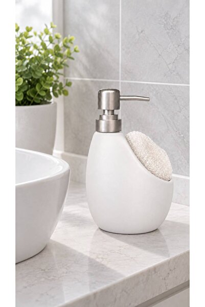 NEWNOW Matte Hazneli Oval Tasarımlı Paslanmaz Sabunluk – Modern Banyo & Mutfa...