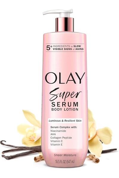 OLAY Body Lotion for Women, Age Defying with Niacinamide Serum, Visibly Reduc...