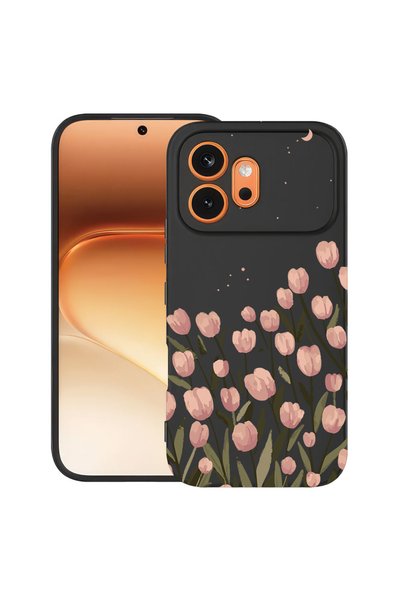 bestcase ®   TPU ултра тънък калъф за Honor 600, Флорален - Пастелен лале, 31...