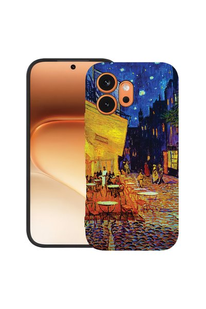 bestcase ®   Husă TPU Ultra Subțire pentru Honor 600, Van Gogh Terasa cafenel...