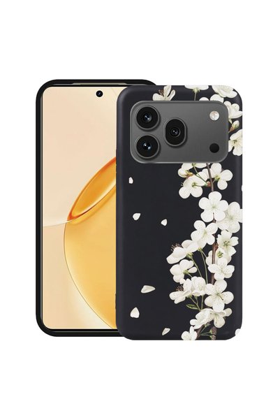 bestcase ®   TPU ултра тънък калъф за Honor 600 Pro, Флорален - Естетичен бял...