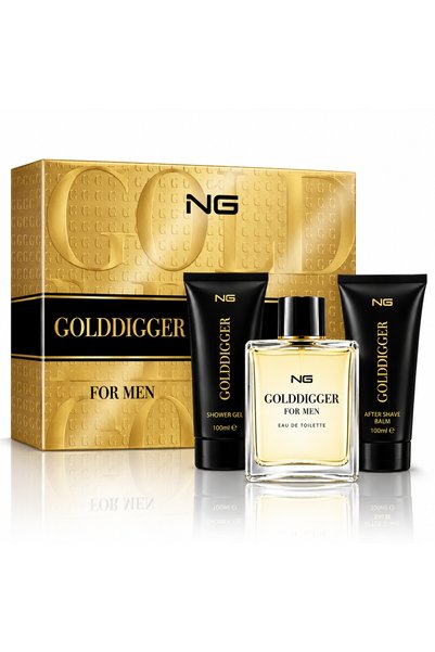 N.G. Set cadou pentru bărbați, Golddigger For Men, EDT 100 ml + gel de duș 50...